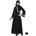 Embroidery designer abaya- Black Embroidery designer abaya- Black